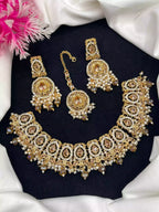 Zircon Necklace Set with Teeka