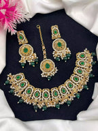 Zircon Necklace Set with Teeka