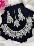 Zircon Necklace Set with Teeka
