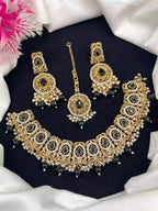 Zircon Necklace Set with Teeka