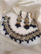 Zircon Necklace Set with Big Size Earrings