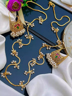 Gold Plated Baali With Maala
