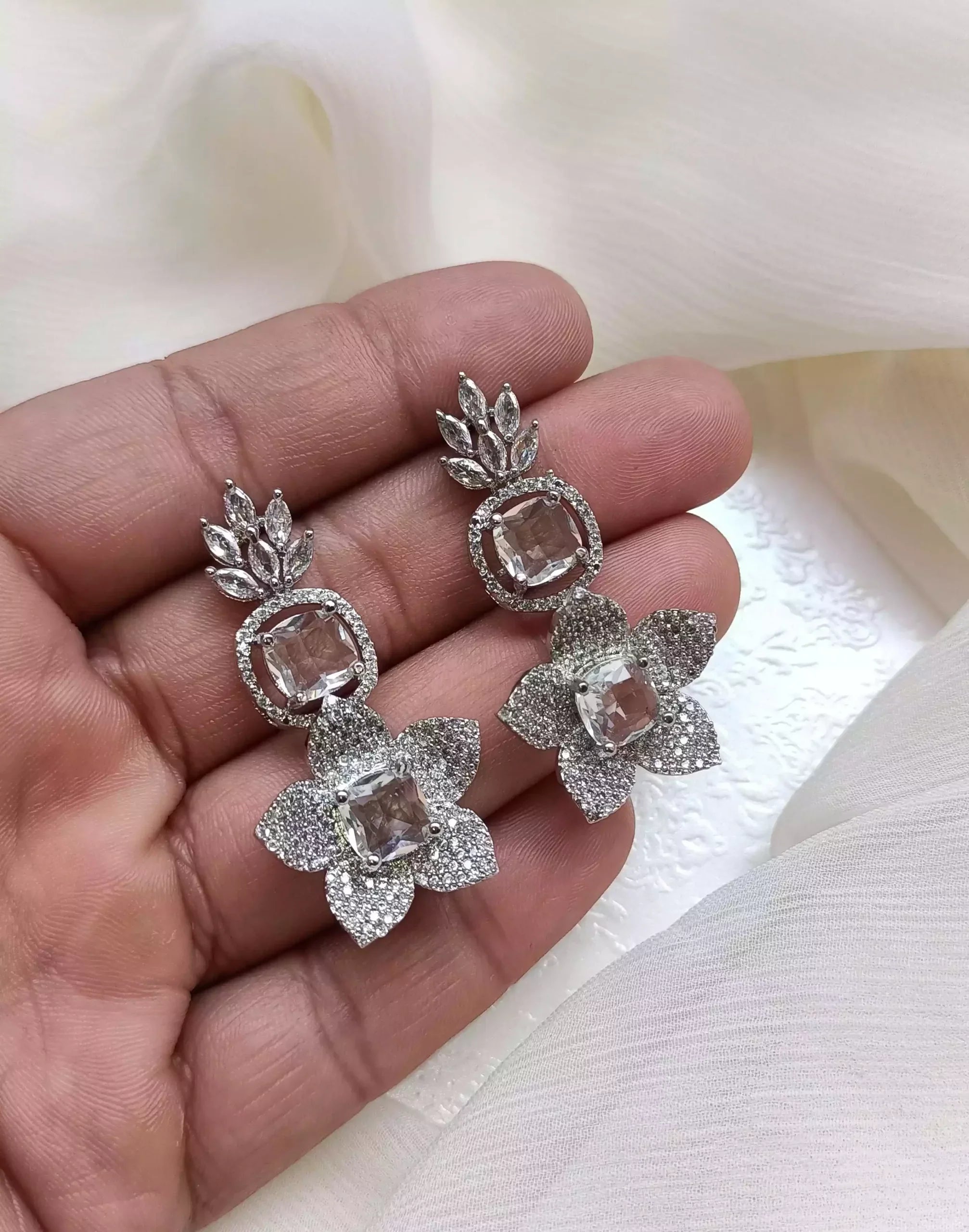 American diamond earrings