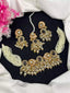 Pearl crush stone choker set