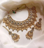 Dabbi kundan necklace set