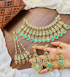 Zircon bridal set with jhumar