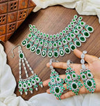 Zircon bridal set with jhumar