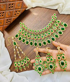 Zircon bridal set with jhumar