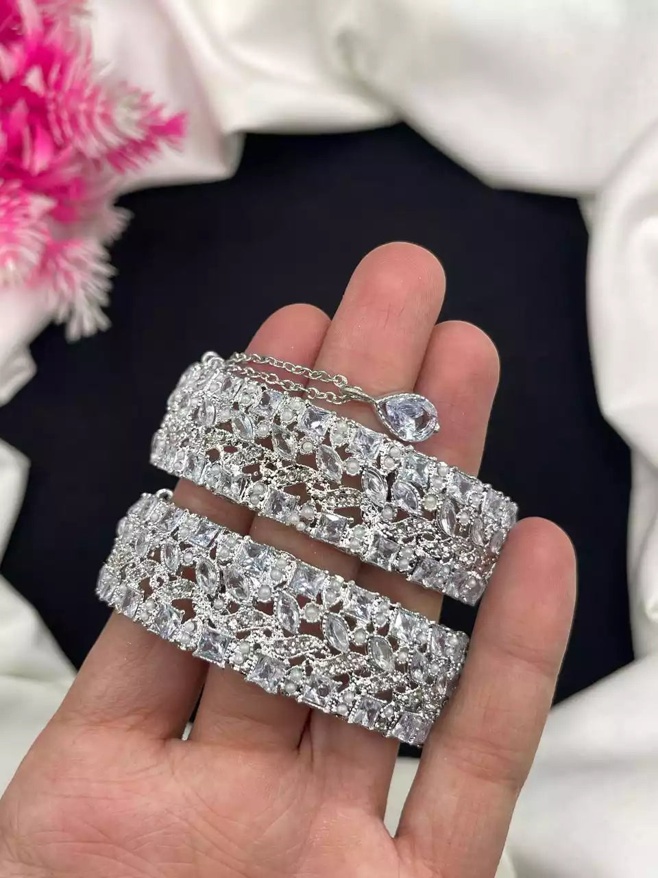 Zircon Openable Bangle Pair Secondary image