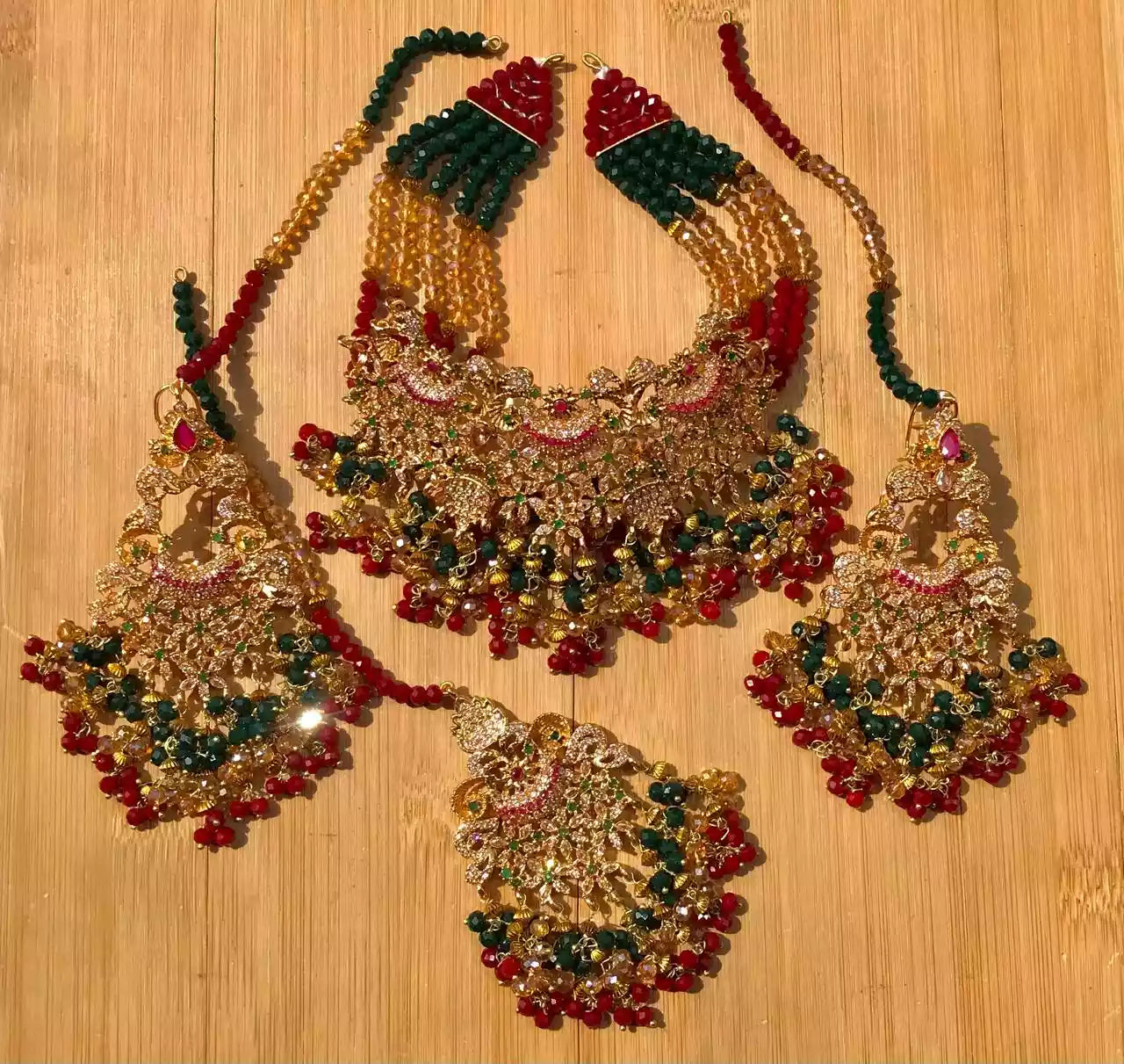 Semi precious zircon choker set