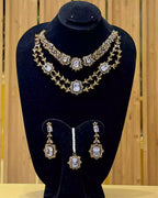Double line necklace set