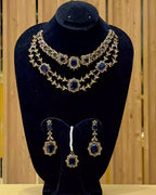 Double line necklace set