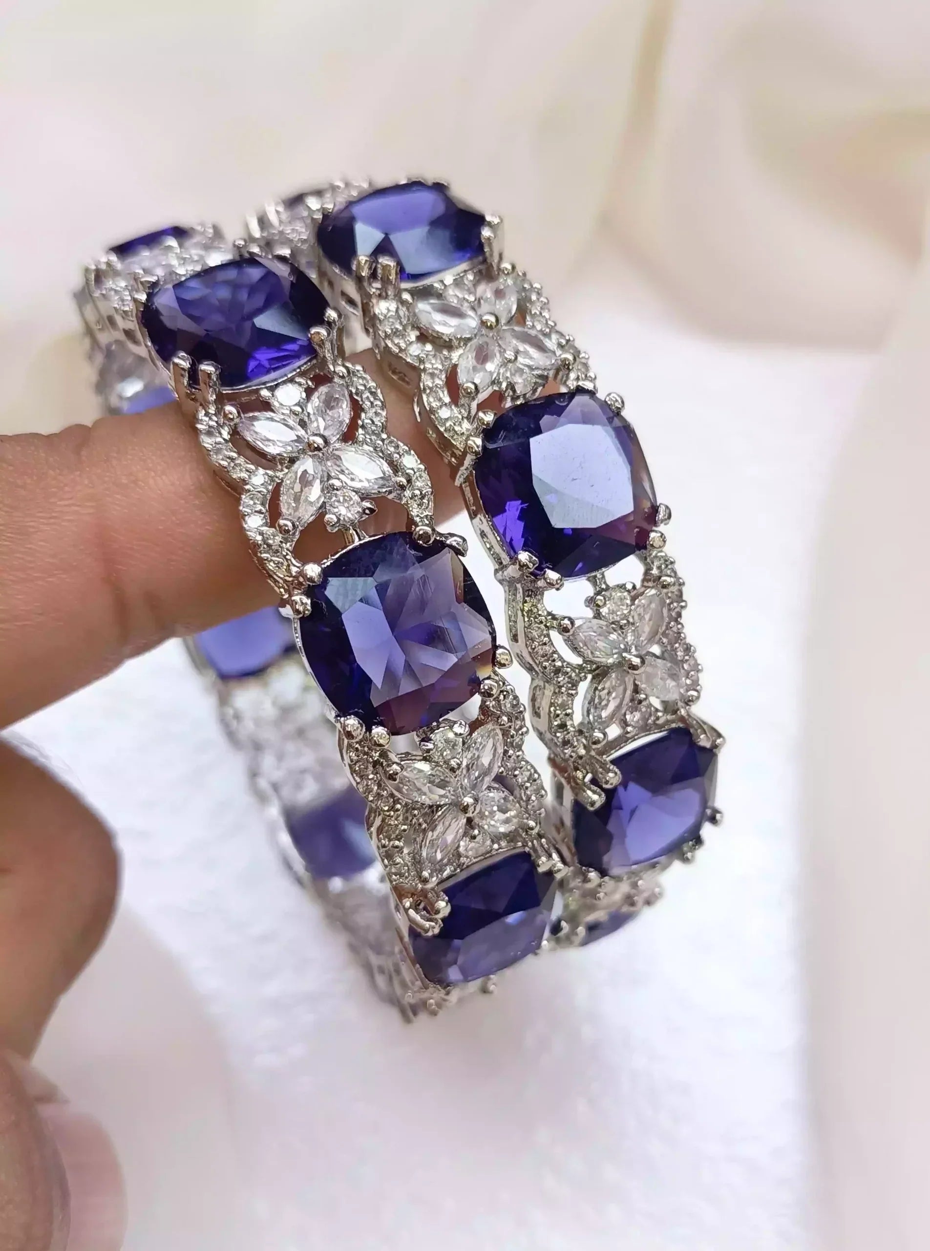 American diamond bangle set