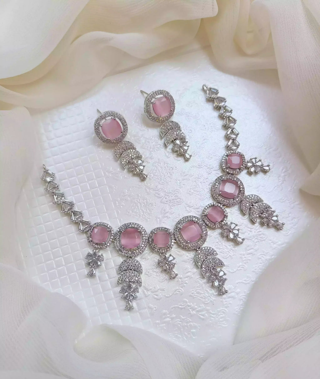 Micro zircon necklace set