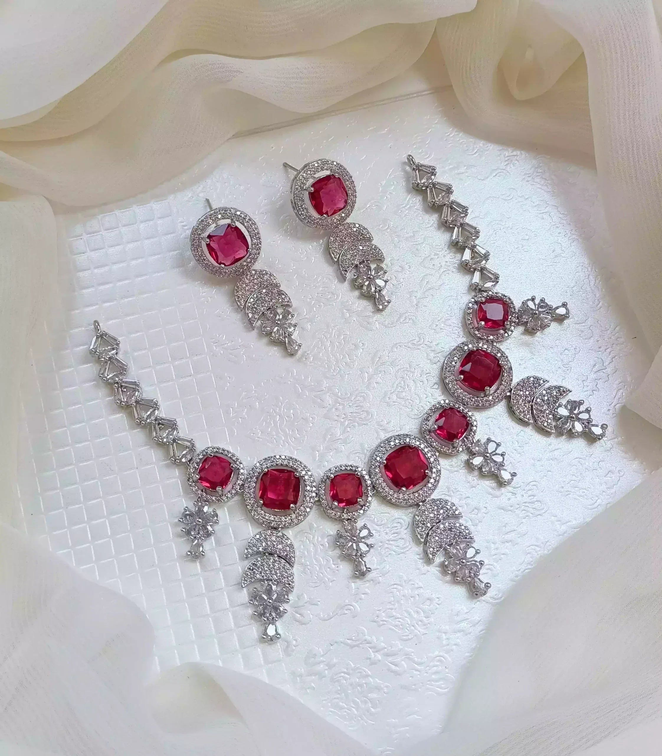 Micro zircon necklace set