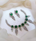 Micro zircon necklace set
