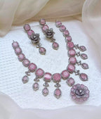 3D floral necklace set