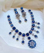 3D floral necklace set
