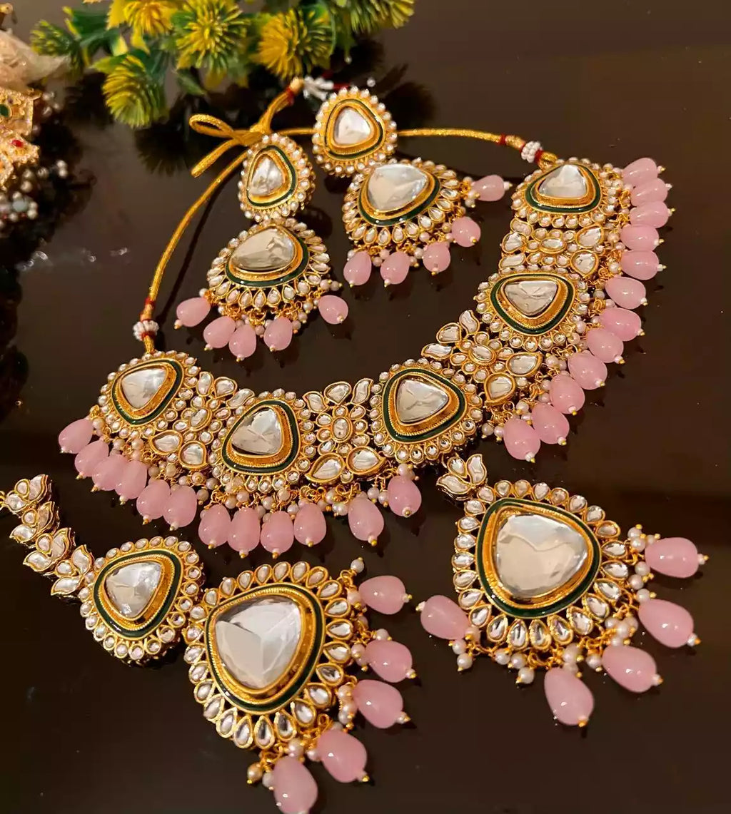 Indian kundan necklace set