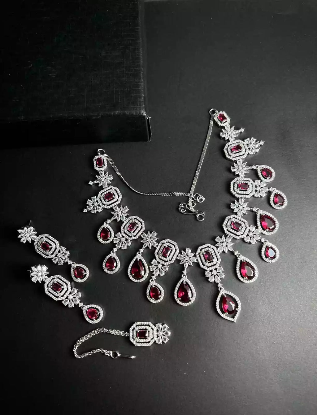 American diamond bridal set