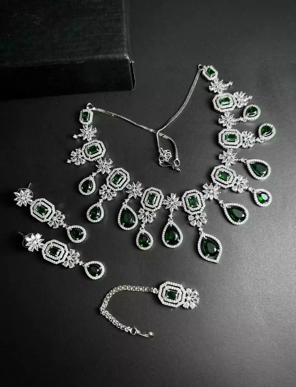 American diamond bridal set