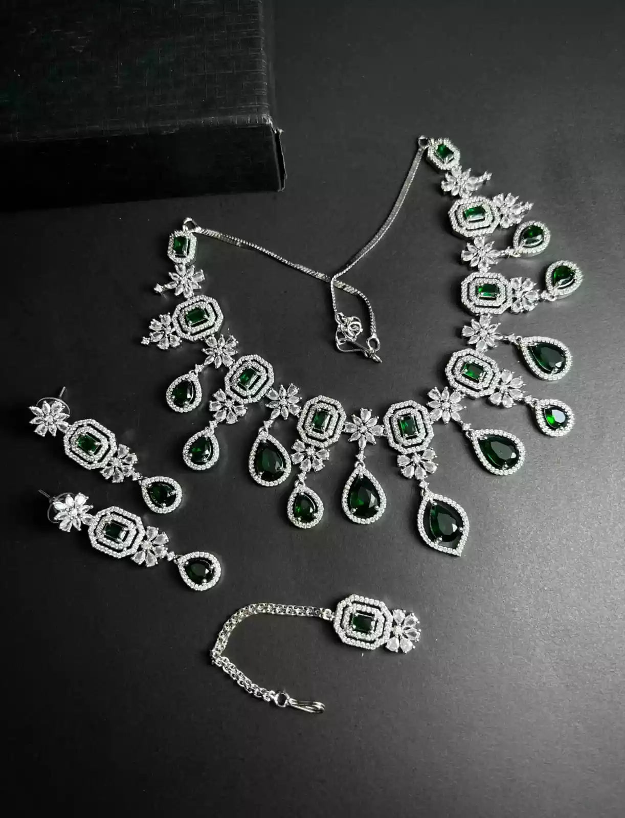 American diamond bridal set