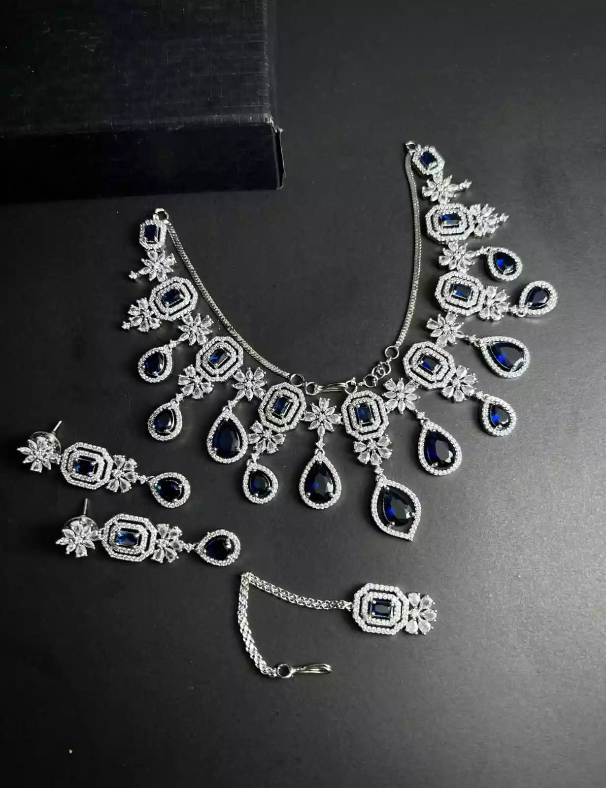 American diamond bridal set