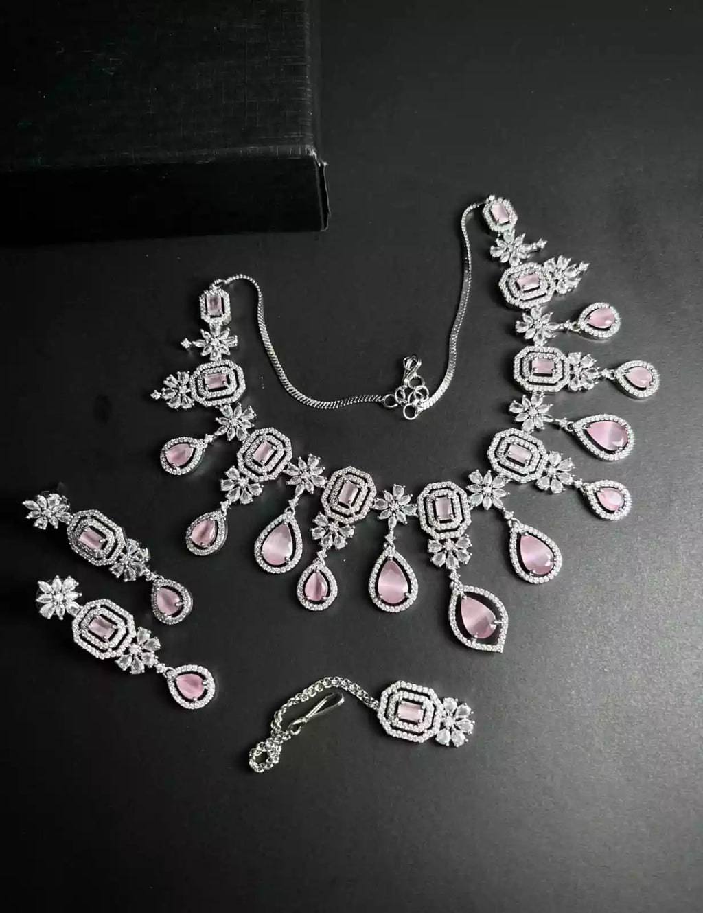 American diamond bridal set