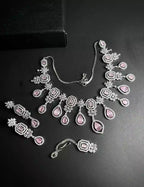 American diamond bridal set