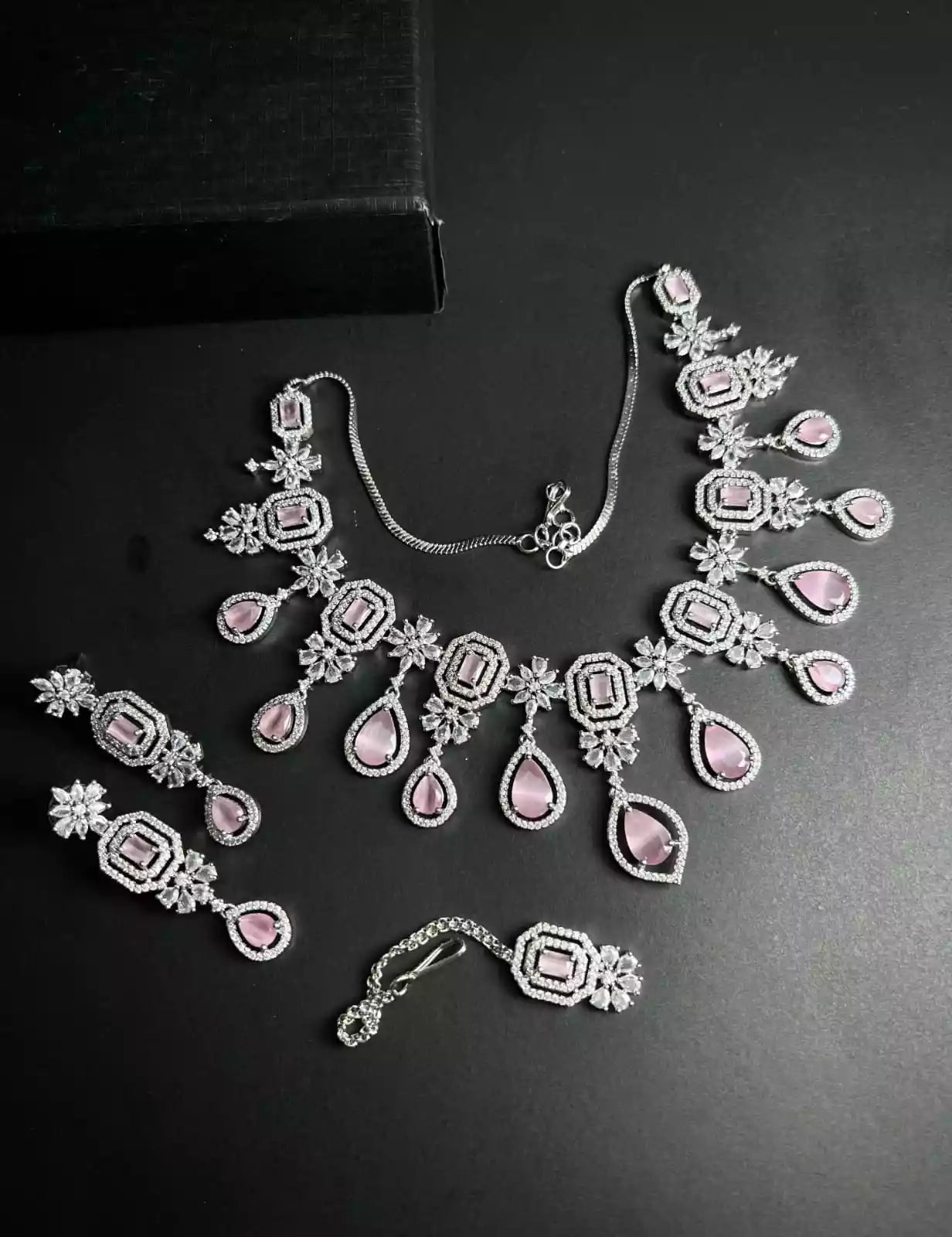 American diamond bridal set