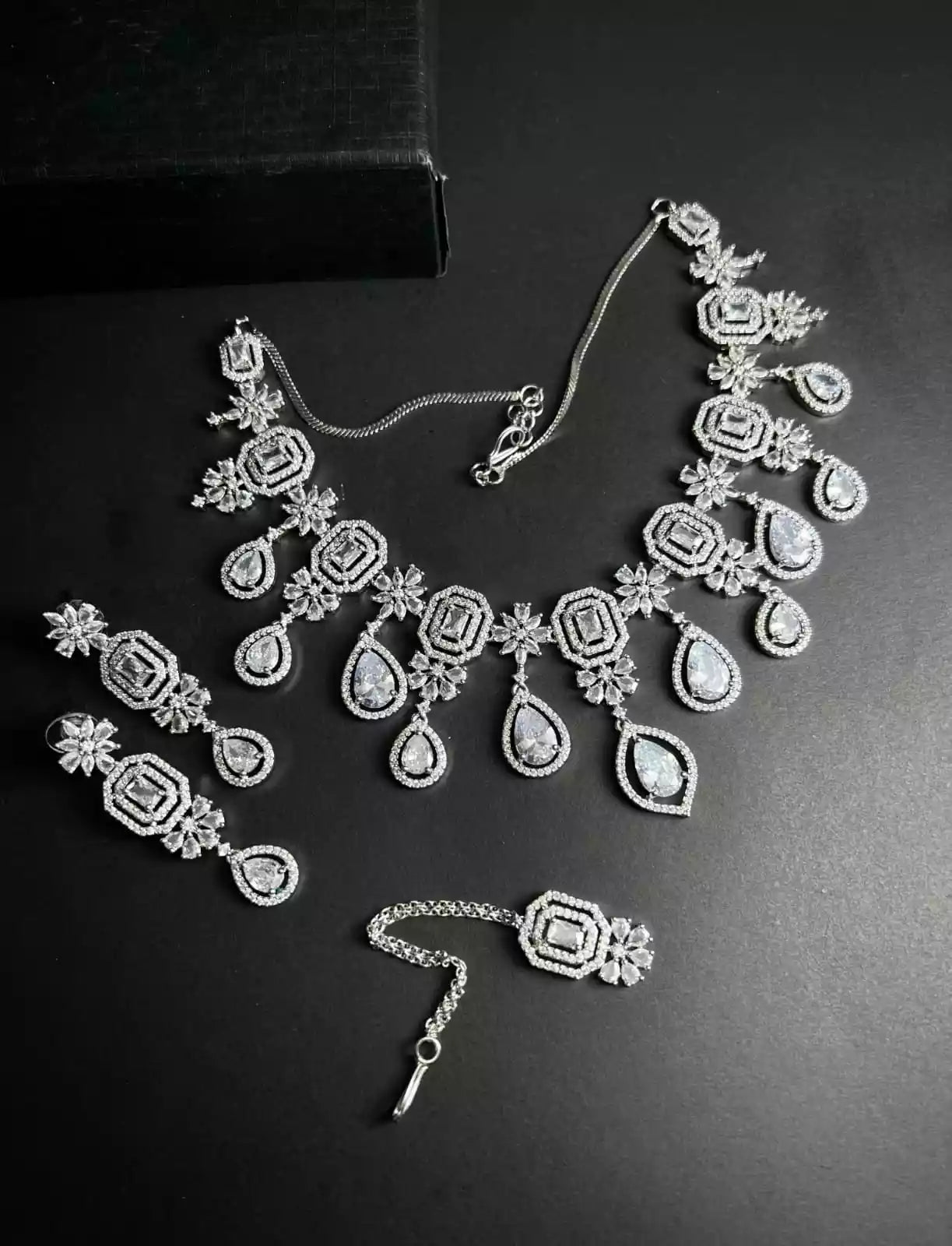 American diamond bridal set