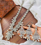 Zircon maala set with teeka