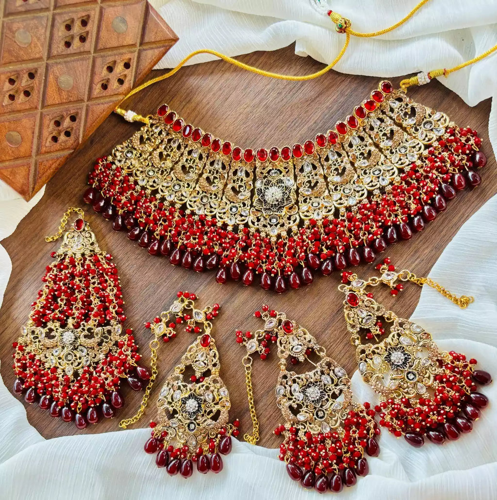 Handmade heavy bridal set