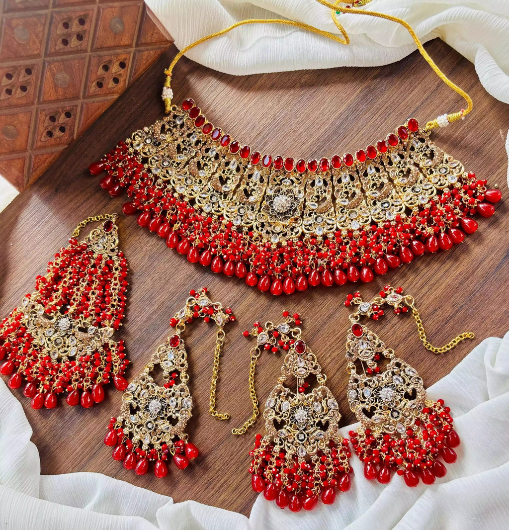 Handmade heavy bridal set