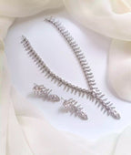 Elegant zircon necklace set