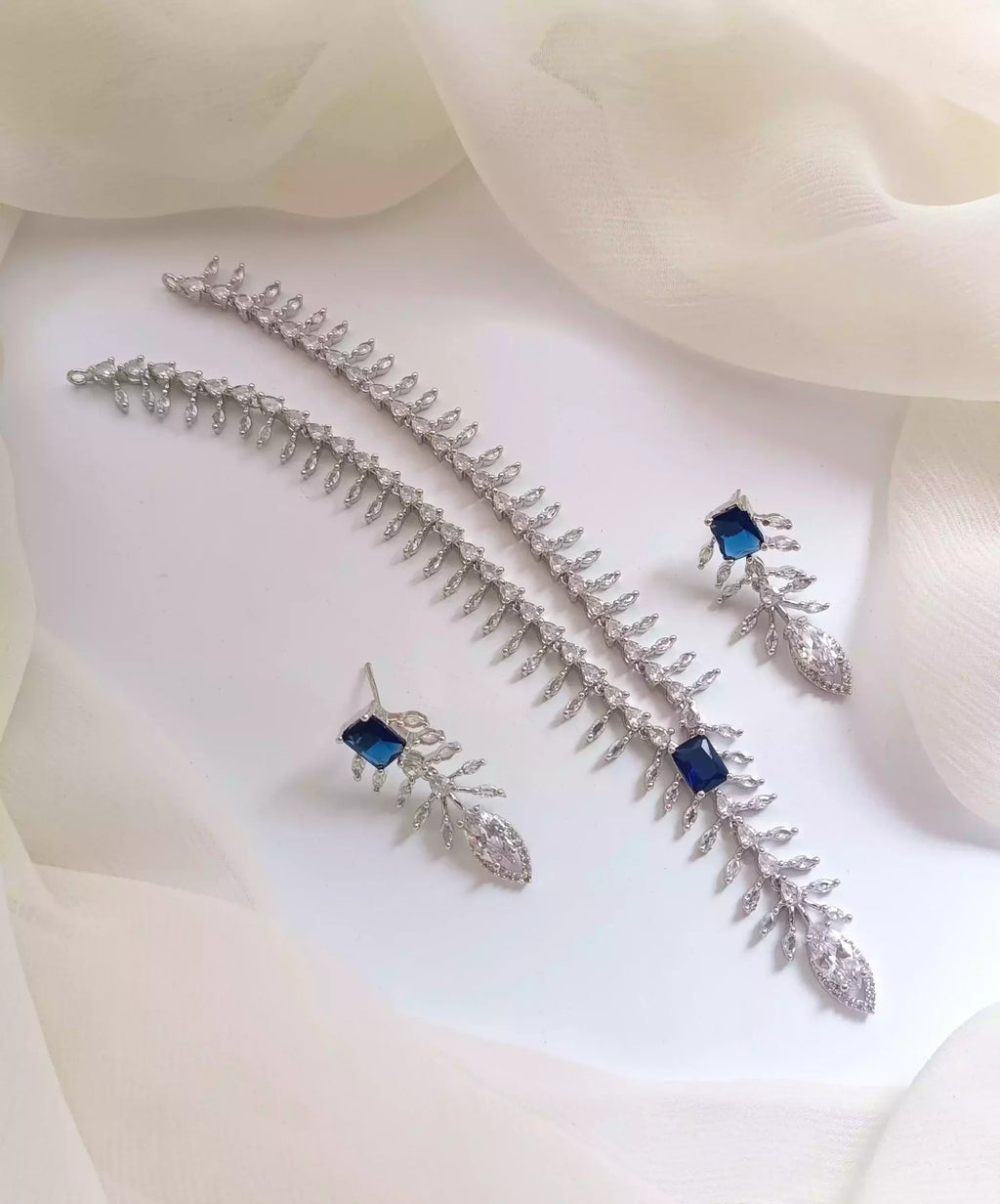 Elegant zircon necklace set