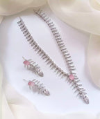 Elegant zircon necklace set