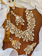 Jaipuri kundan necklace set