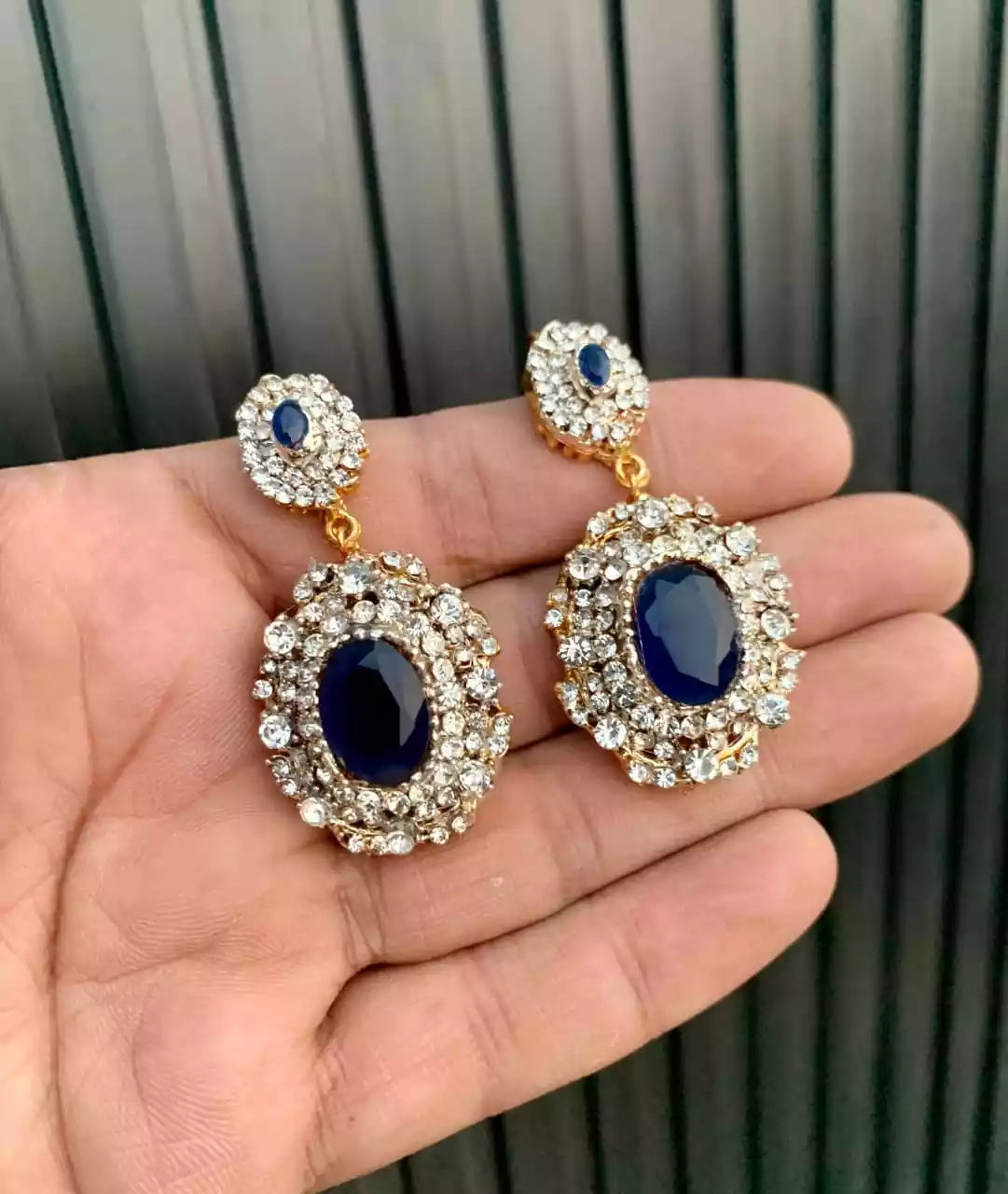 Indian zircon earrings Main image