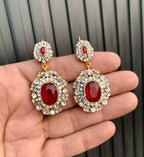 Indian zircon earrings