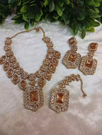 Zircon bridal set with teeka