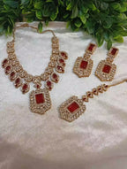 Zircon bridal set with teeka