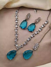 Light Blue / Ferozi / Silver Base