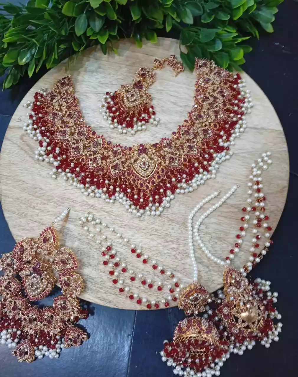 Noratan bridal set with jhumar