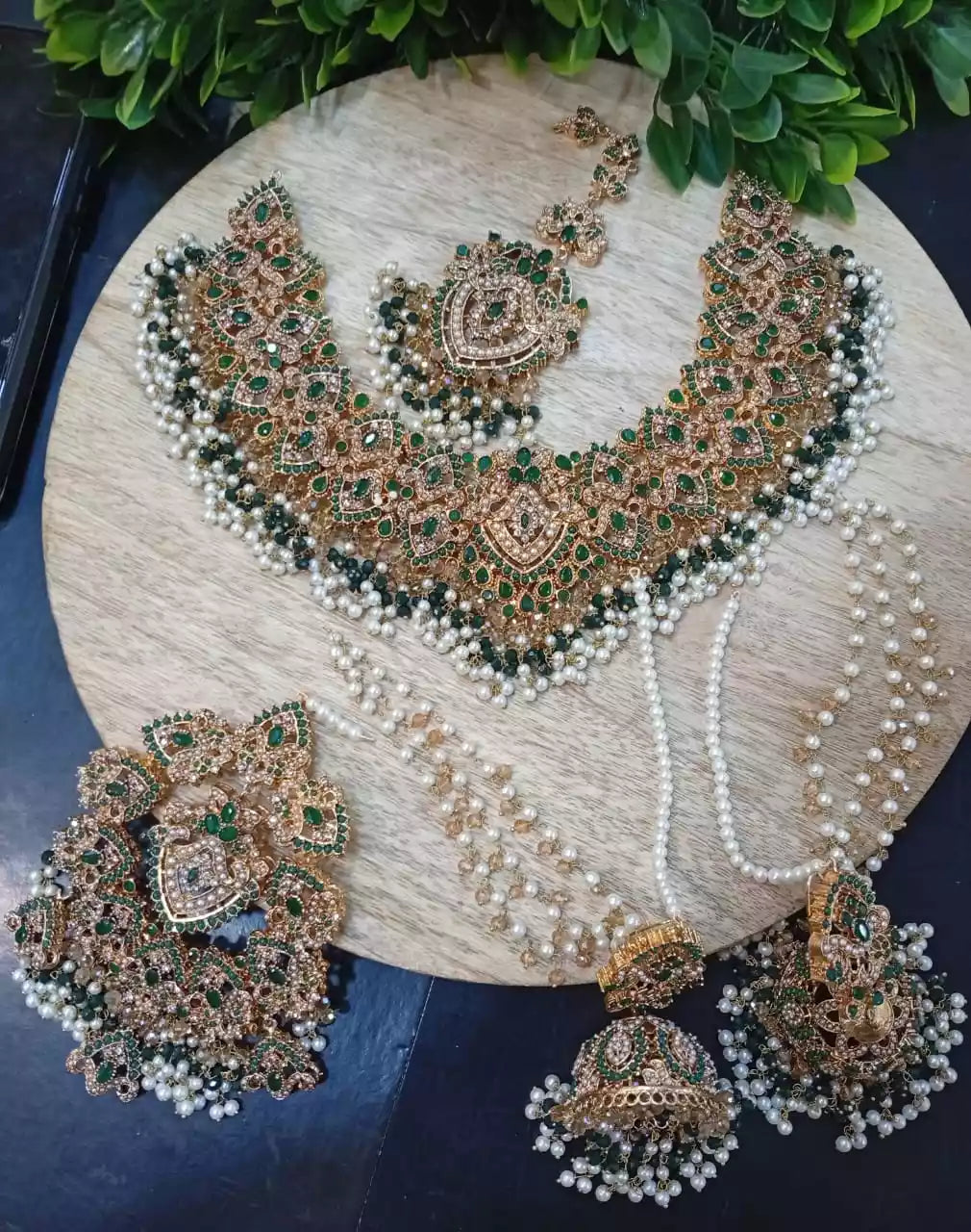 Noratan bridal set with jhumar Secondary image