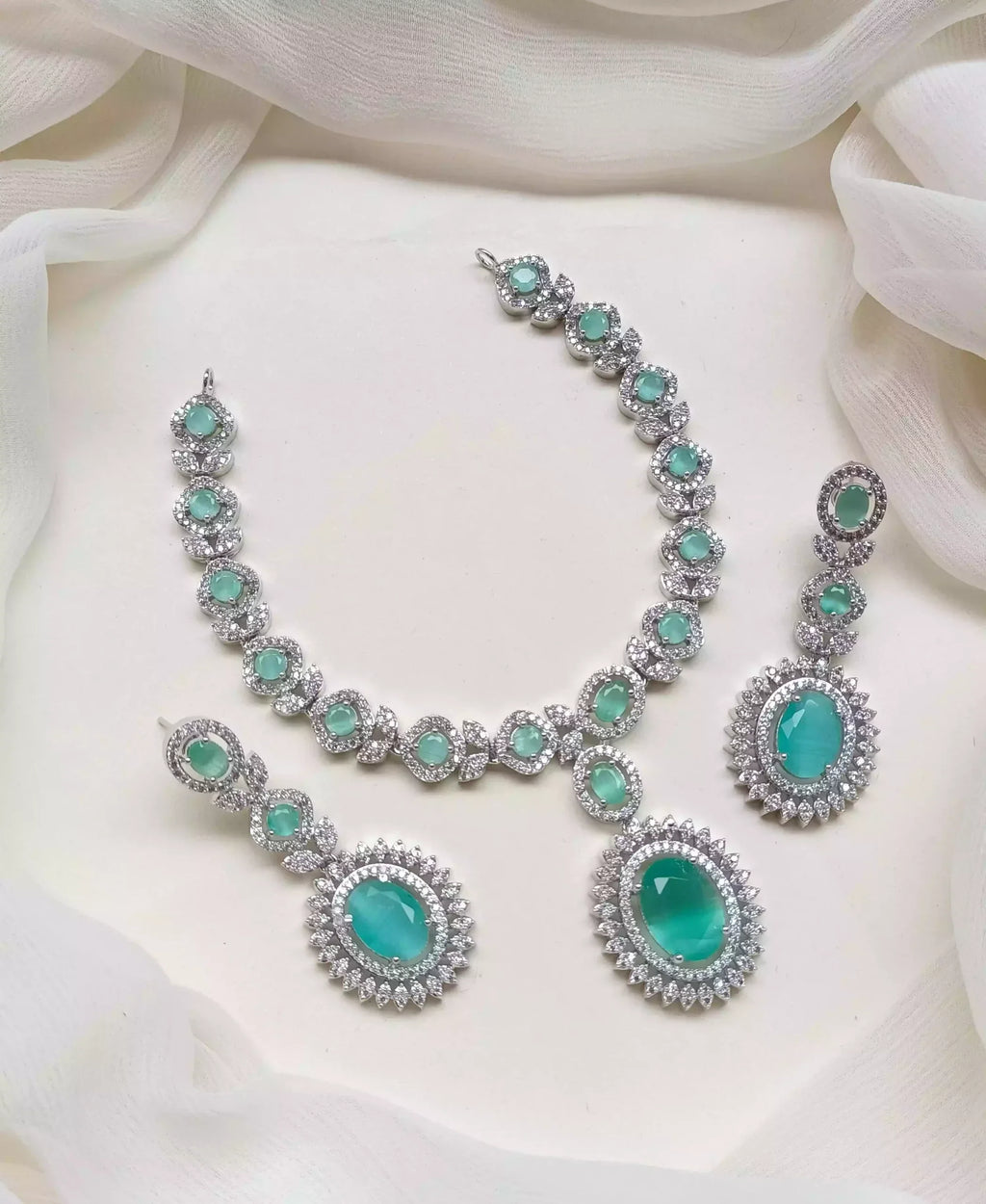 American diamond necklace set