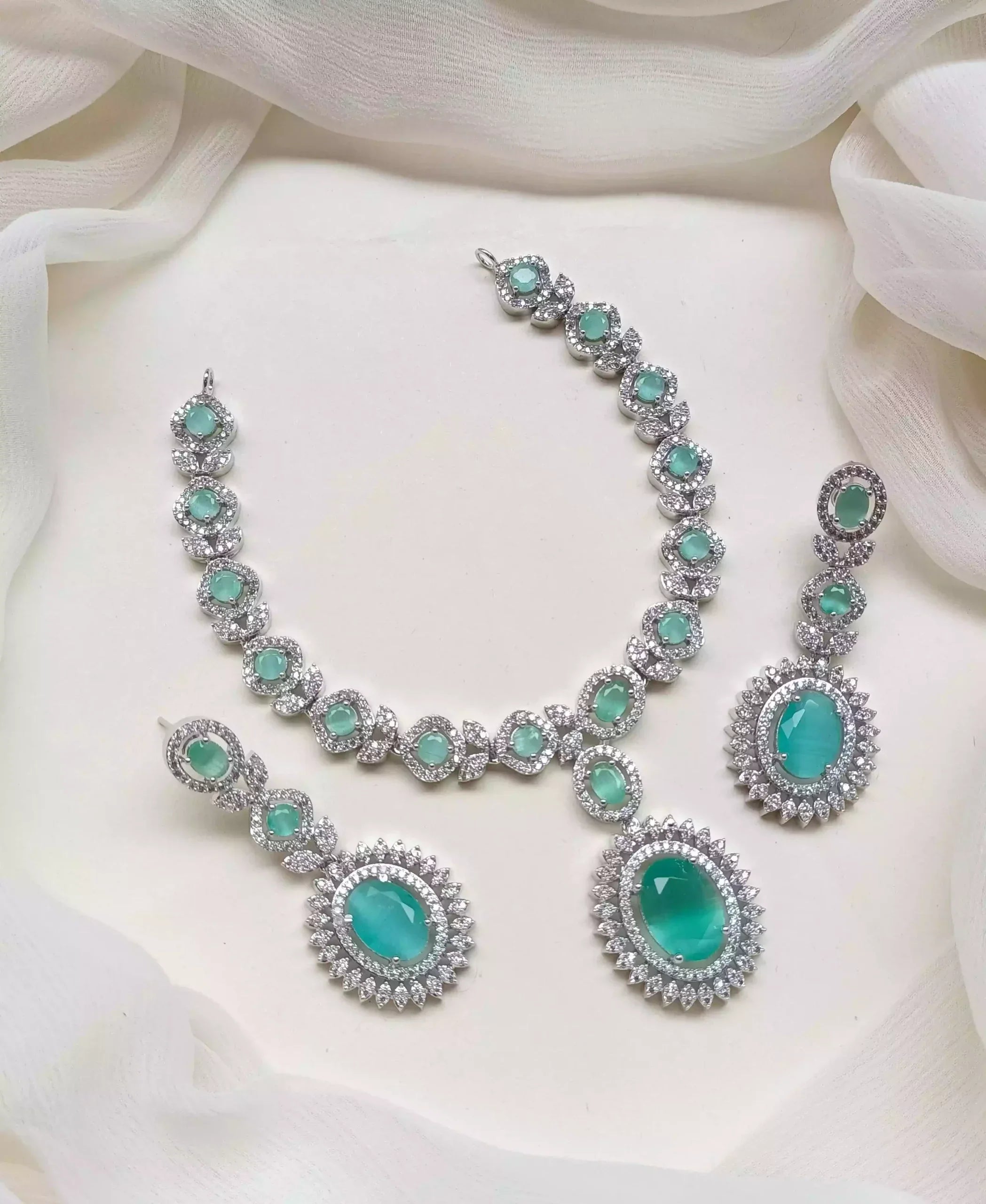 American diamond necklace set