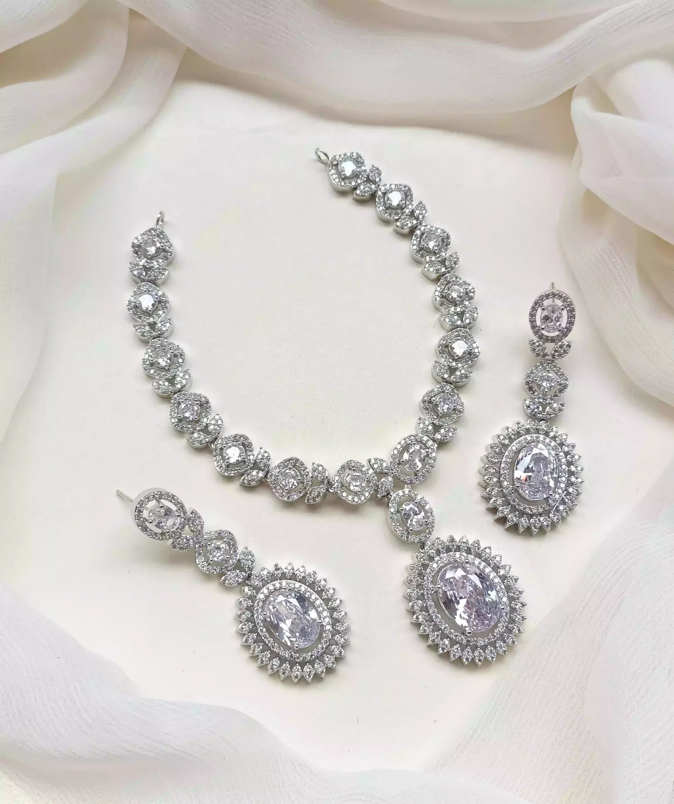 American diamond necklace set