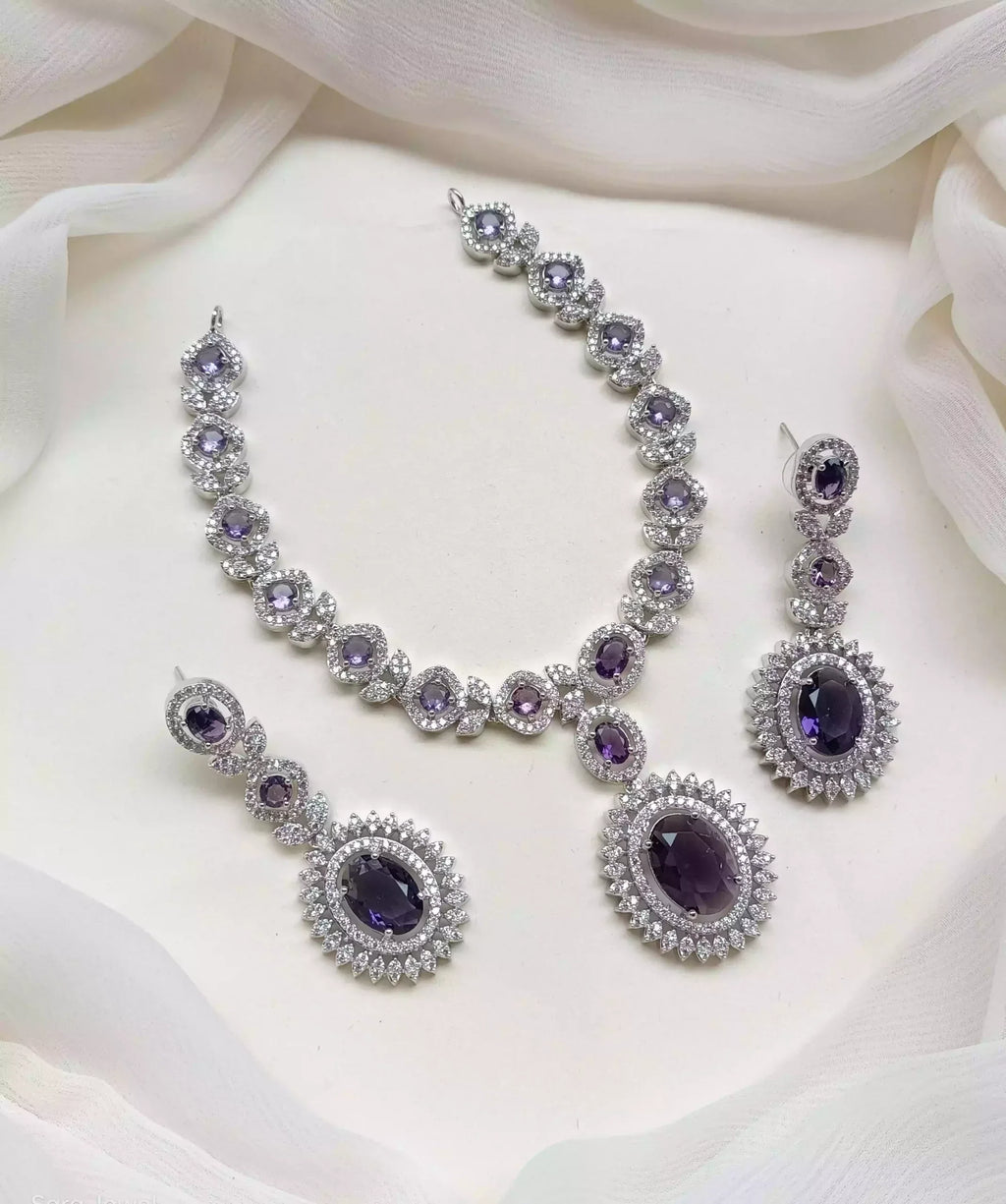 American diamond necklace set