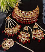 Kundan bridal set with jhumar